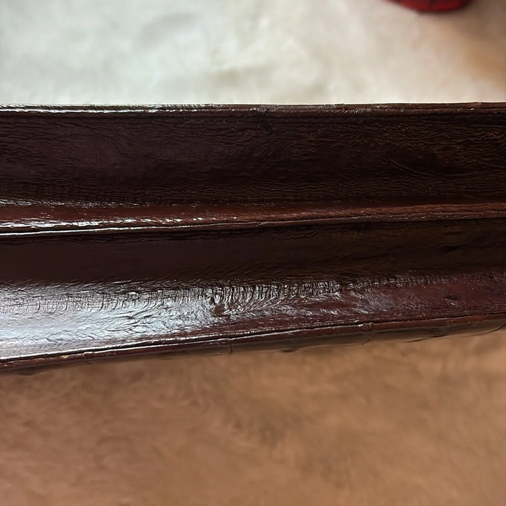 Genuine Luxury EEL Skin Purse w/ Strap Converts to Clutch Bag - Picture 12 of 15